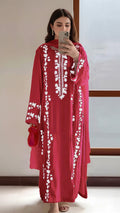 EMBROIDERY 3 PIECE LOWN SUIT