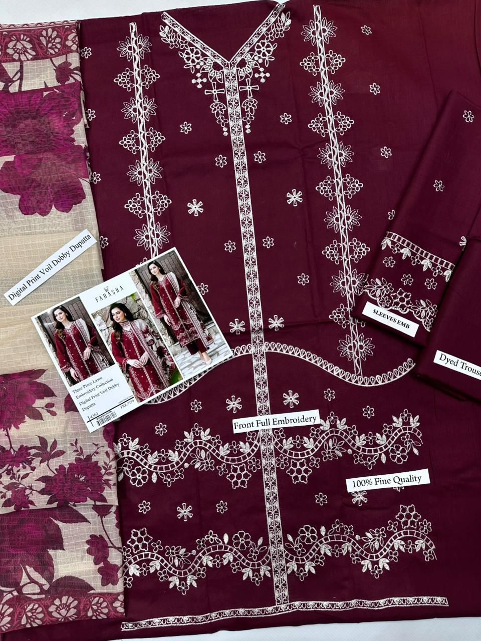 SUMMER COLLECTION EMBROIDERY 3 PIECE