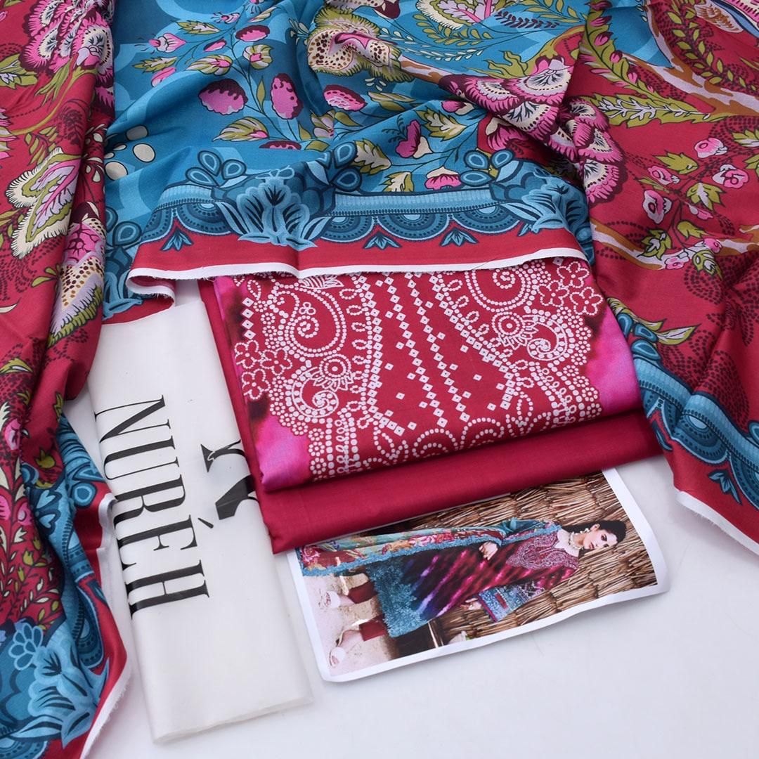 DIGITAL PRINTED LOWN UNSTITCHED SUIT