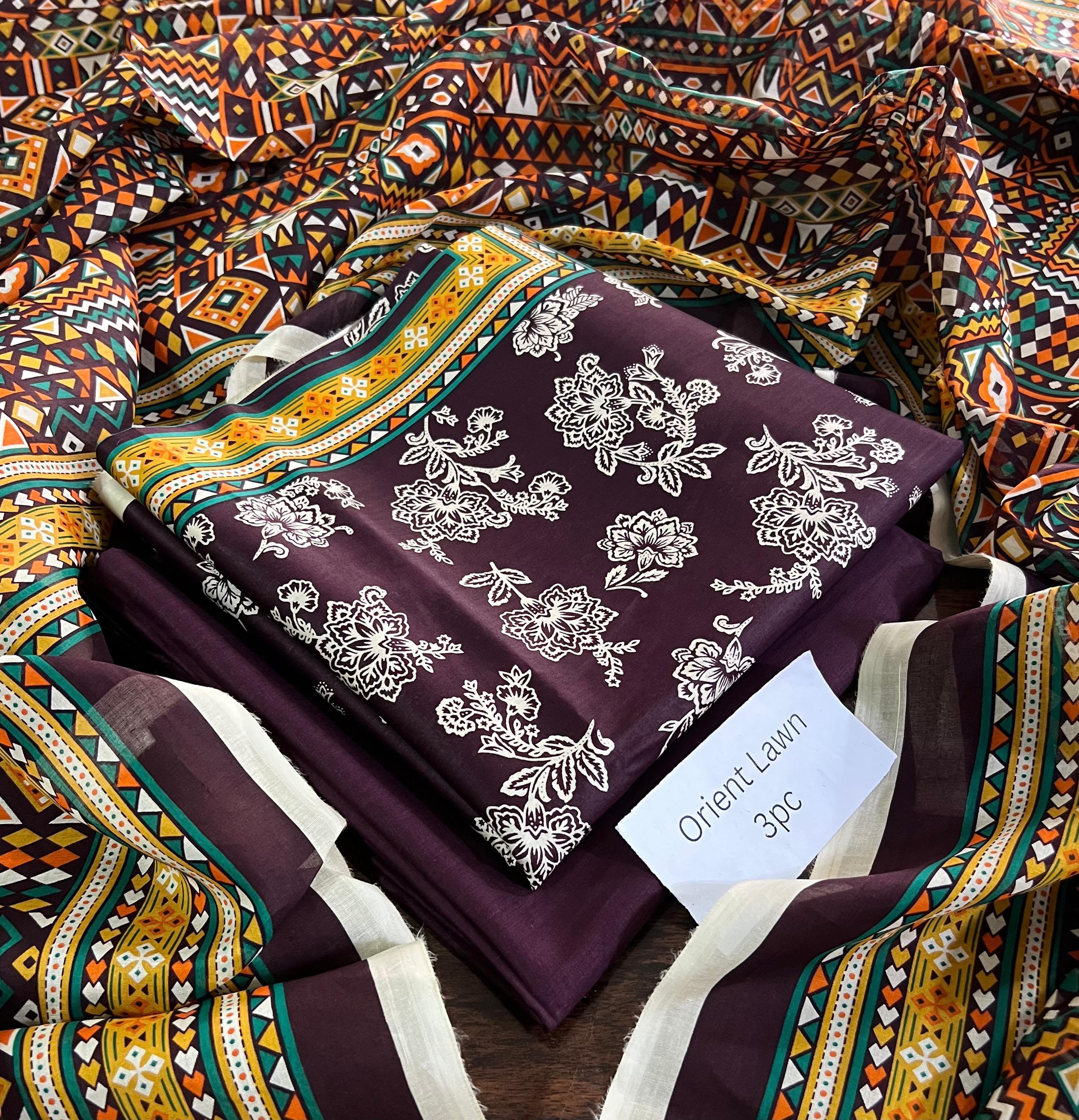 PRINTED UNSTITCHED LOWN SUIT
