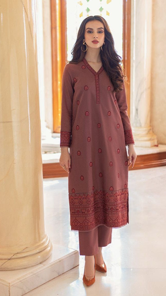 EMBROIDERY 3 PIECE UNSTITCHED LOWN SUIT