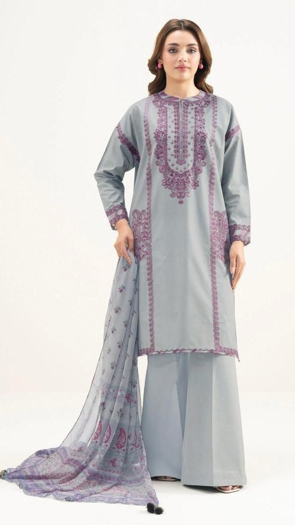 SAPPHIRE SUMMER COLLECTION EMBROIDERY 3 PIECE UNSTITCHED SUIT