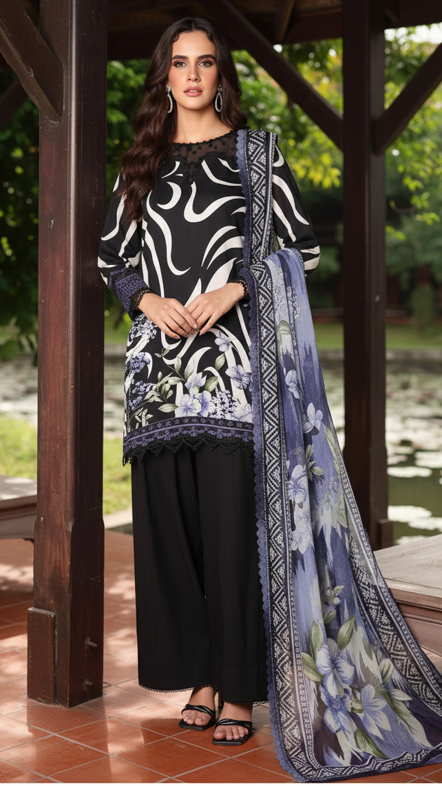 DIGITAL PRINTED LOWN UNSTITCHED SUIT