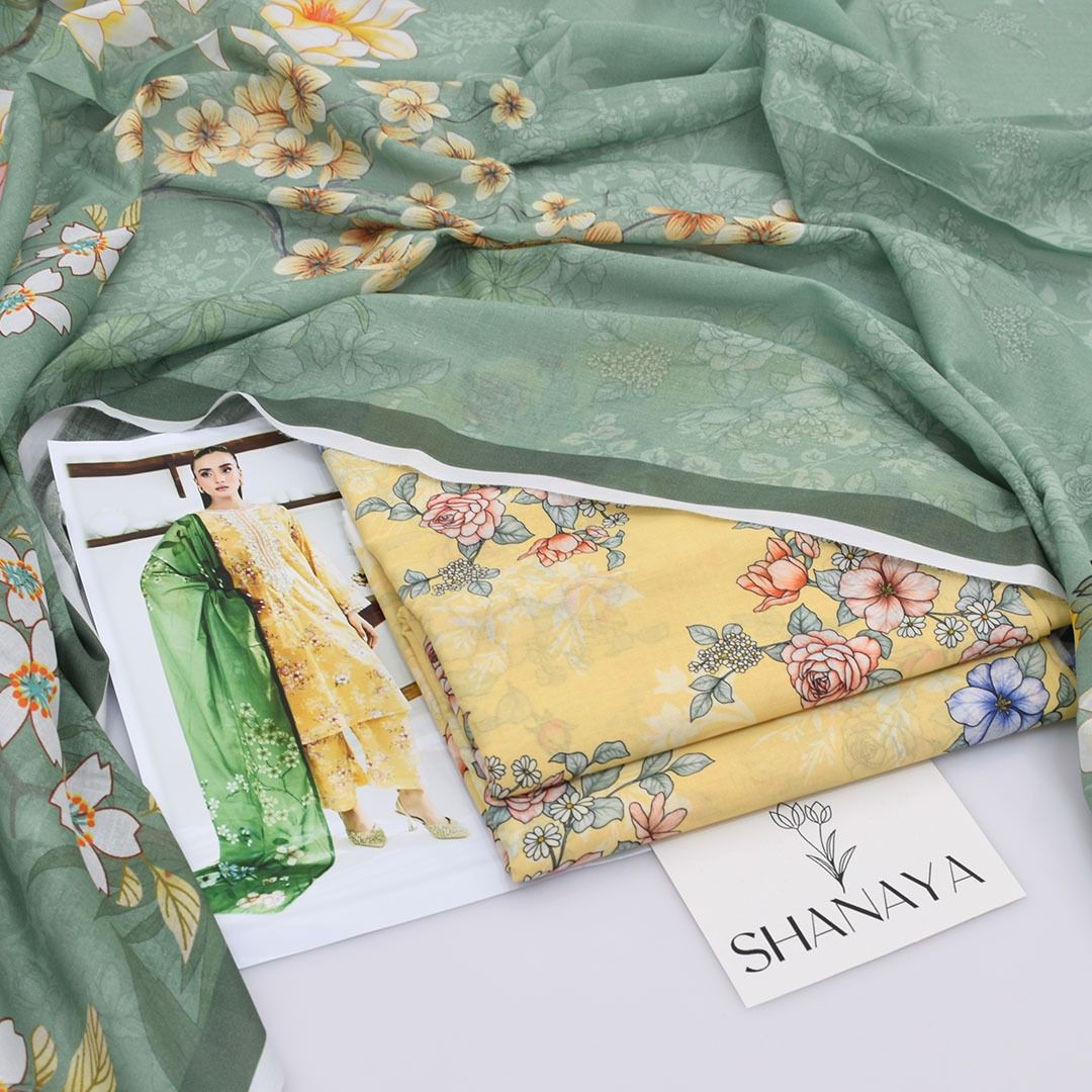 DIGITAL PRINTED LOWN UNSTITCHED SUIT