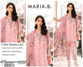 DIGITAL PRINTED WITH PATCHES 3 PIECE UNSTITCHED LOWN SUIT