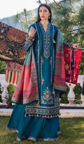 MARIA B HEAVY EMBROIDERY 3 PIECE LOWN UNSTITCHED SUIT
