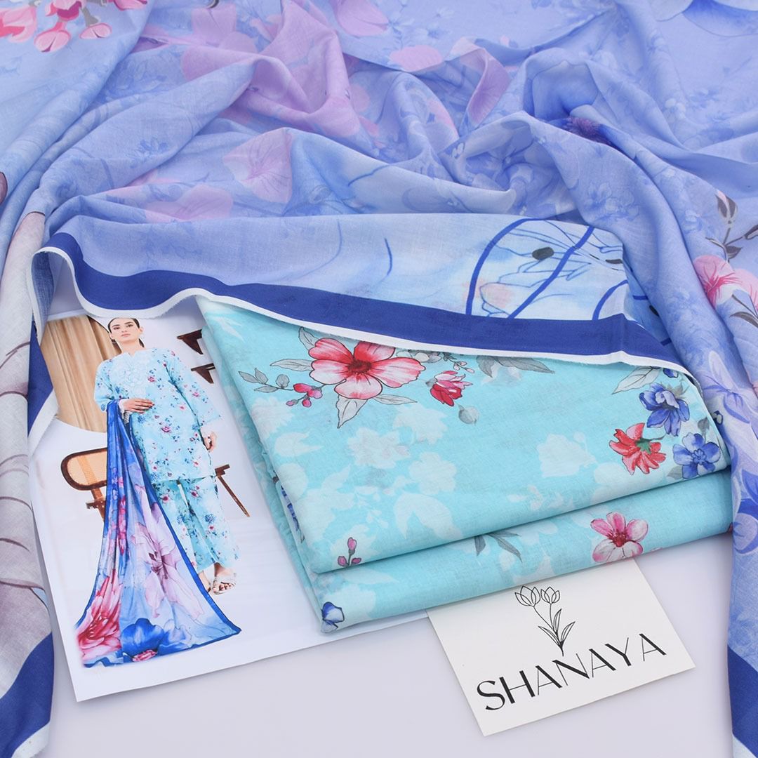 DIGITAL PRINTED LOWN UNSTITCHED SUIT