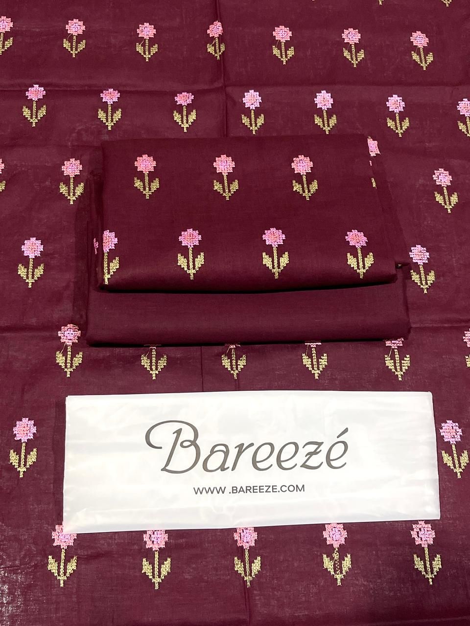 EMBROIDERY 2 PIECE LOWN UNSTITCHED SUIT