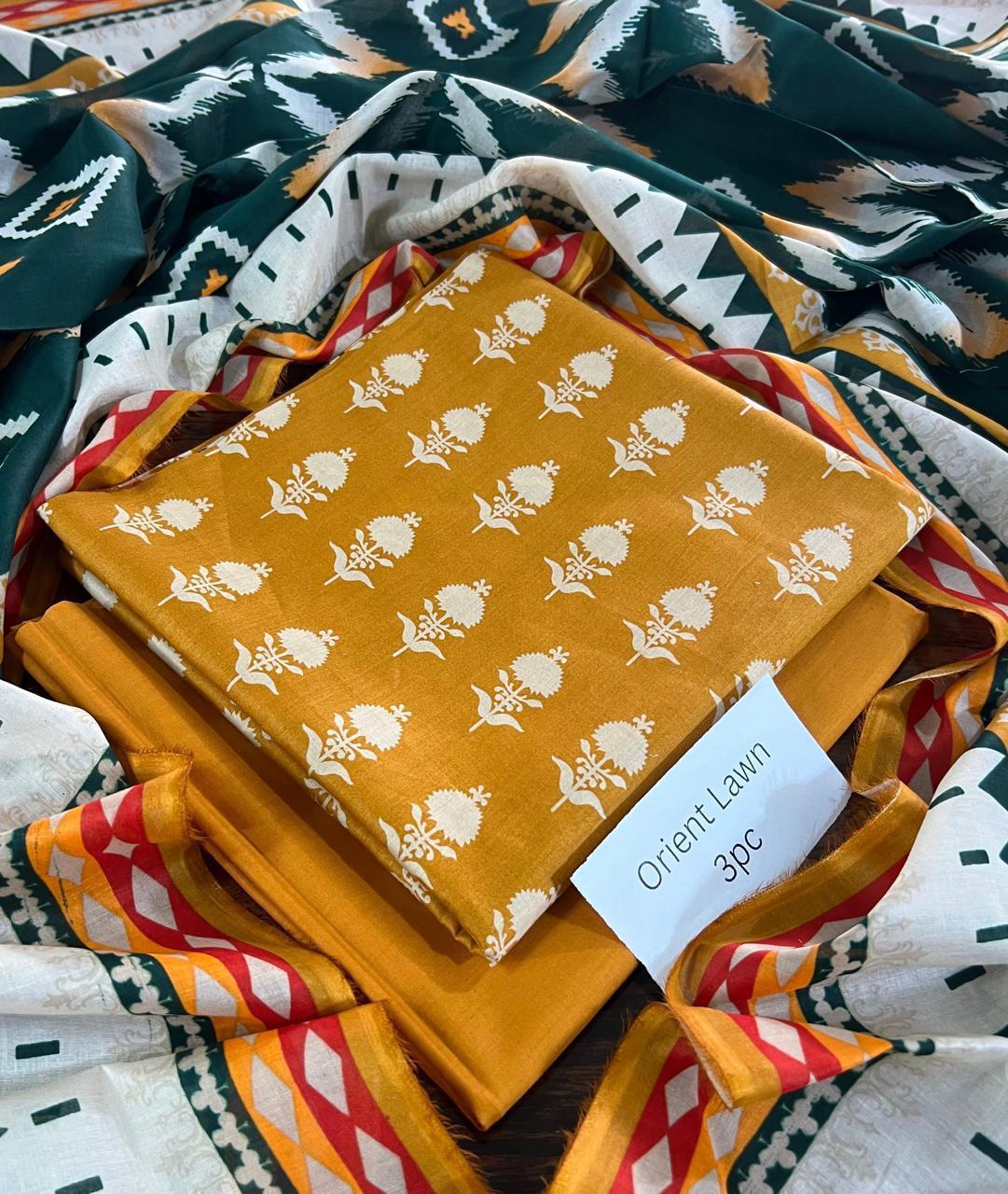 PRINTED UNSTITCHED LOWN SUIT