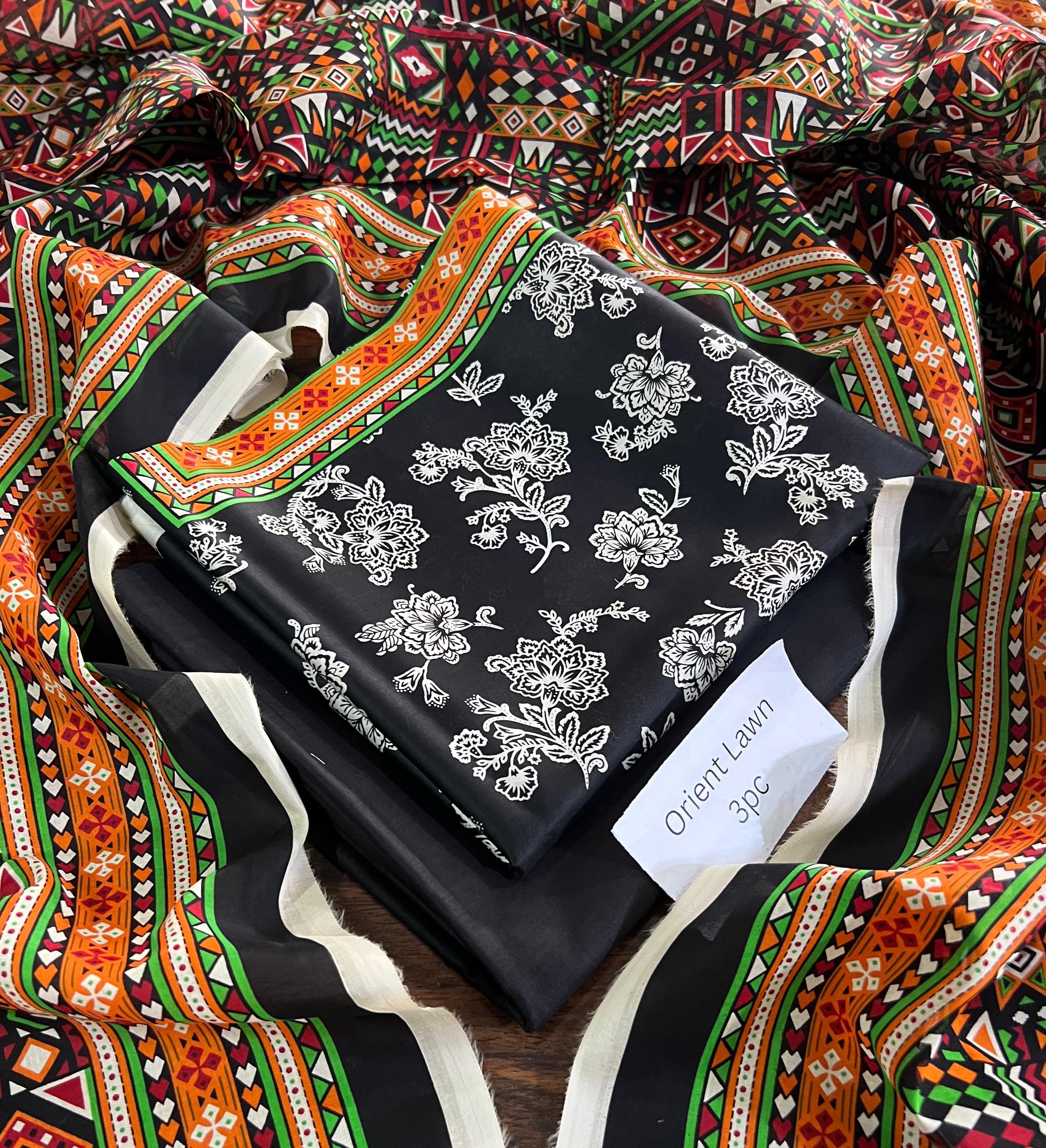 PRINTED UNSTITCHED LOWN SUIT
